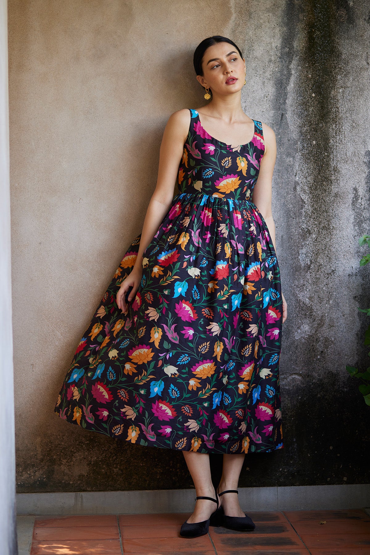 Benito Floral Midi Dress