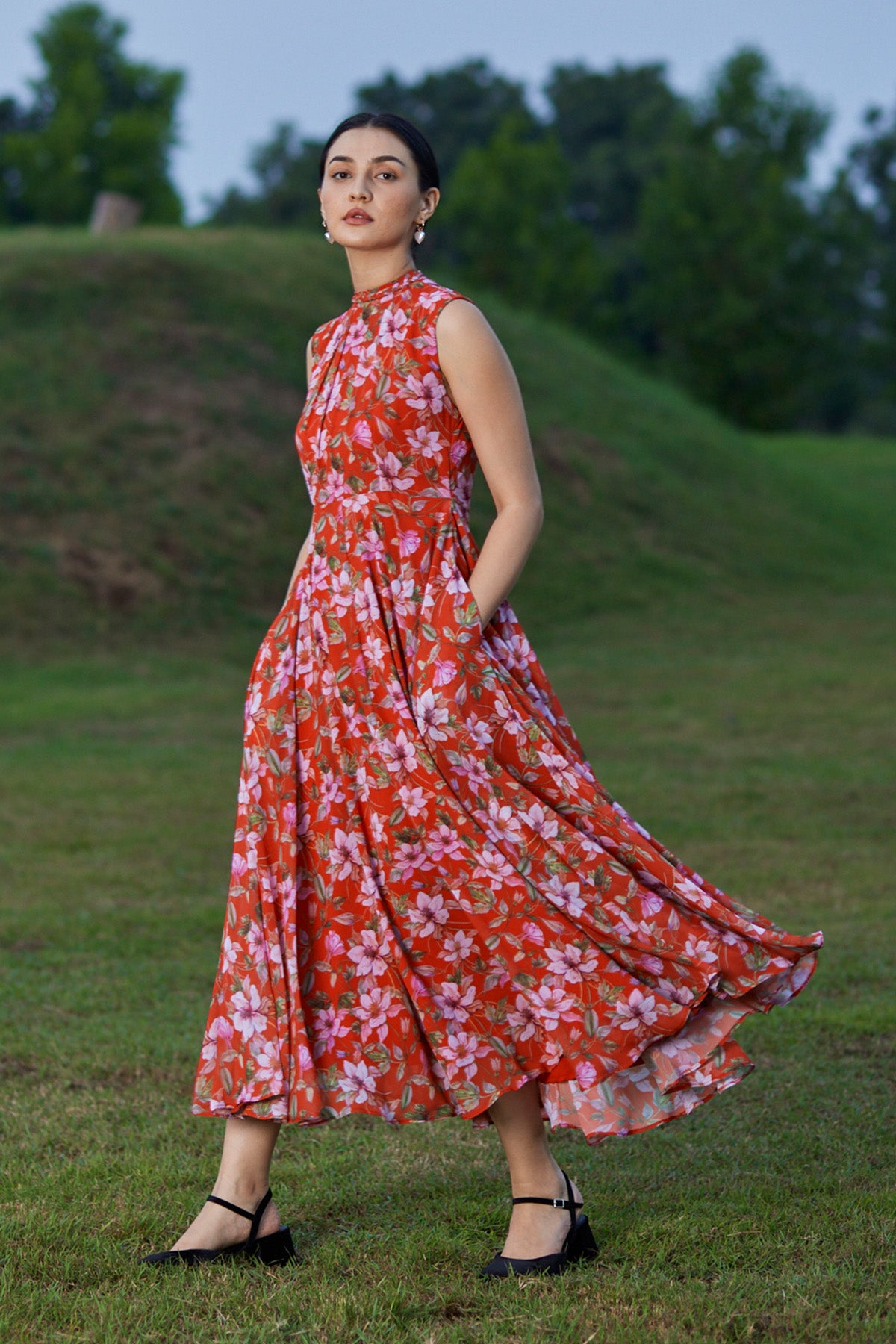 Isabella Floral Midi Dress